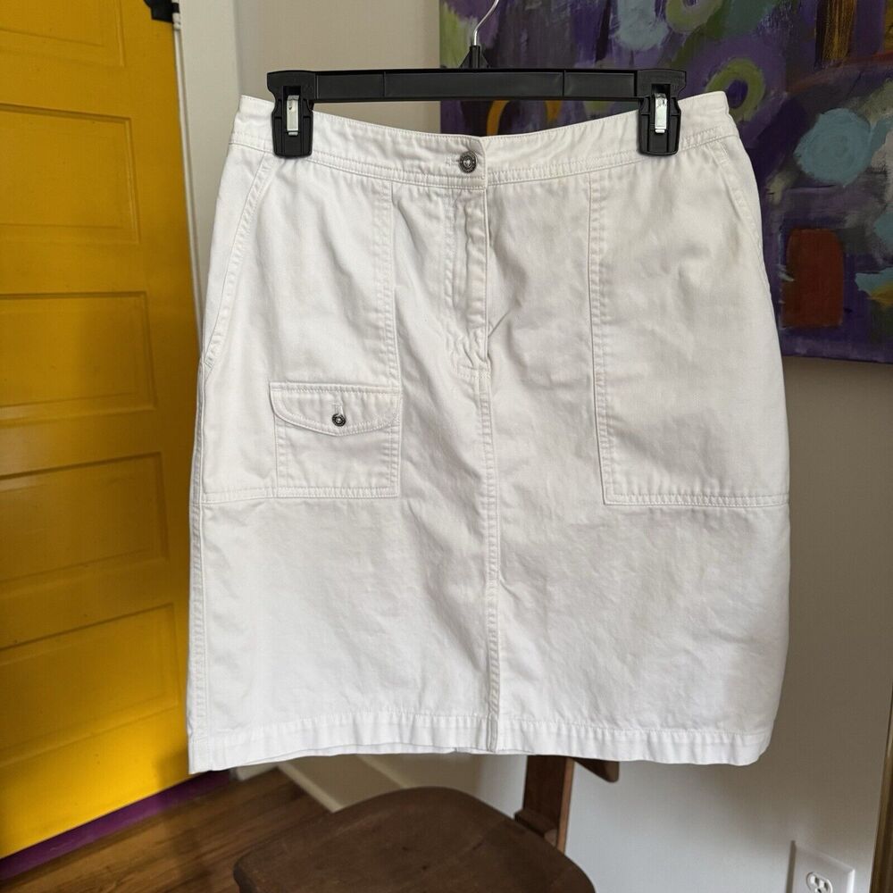 Lauren Ralph Lauren Vintage Skirt Y2K White Size 6 Safari